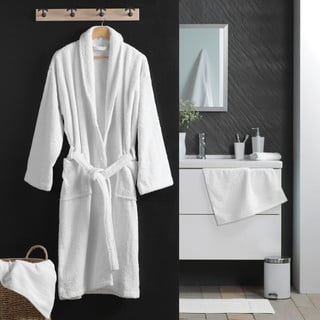 Bílý bavlněný župan velikost M Tendresse – douceur d'intérieur