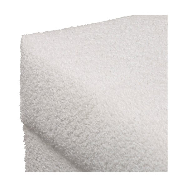 Bílý taburet z textilie bouclé Ariella – Ropez-image-4