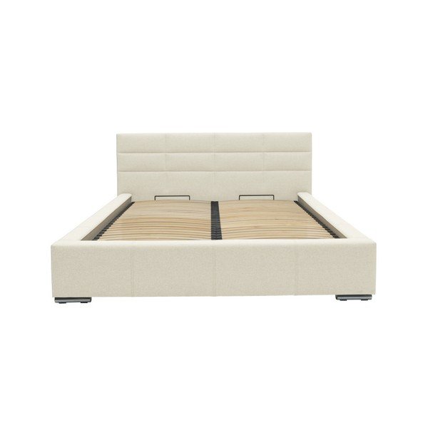 Béžová dvoulůžková postel Mazzini Beds Reve, 160 x 200 cm-image-1