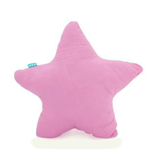 Růžový bavlněný polštářek Happy Friday Basic Estrella Pink, 50 x 50 cm