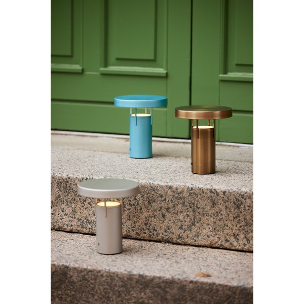 Světle šedá LED stmívatelná stolní lampa (výška 20 cm) BringMe – Hübsch-image-4