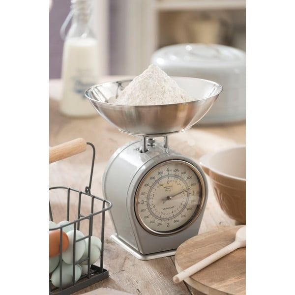 Šedá kuchyňská váha Kitchen Craft Living Nostalgia, 4 kg-image-1