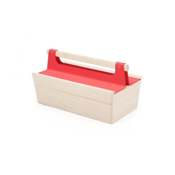 Úložný box s červeným víkem HARTÔ Louisette