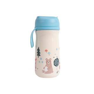 Béžová nerezová dětská lahev 370 ml Woodland - Ladelle
