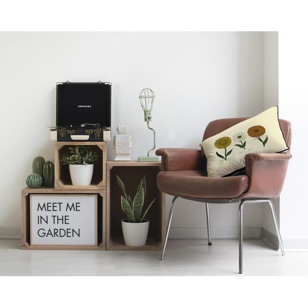 Béžový polštář s motivem květin Surdic Flowers, 50 x 35 cm-image-2