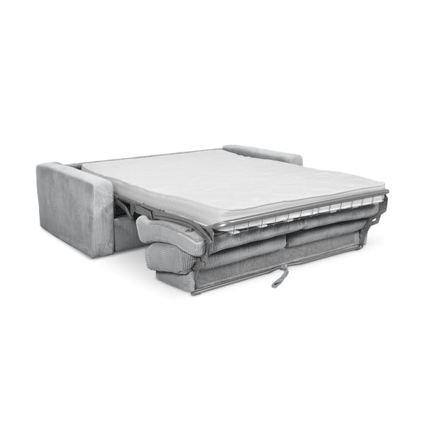 Světle šedá manšestrová rozkládací pohovka 195 cm Nona – Makamii-image-3