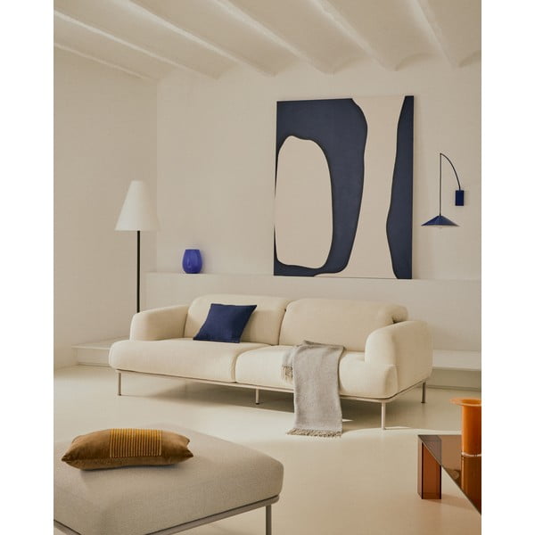 Béžová žinylková pohovka 234 cm Aurum – Kave Home-image-1