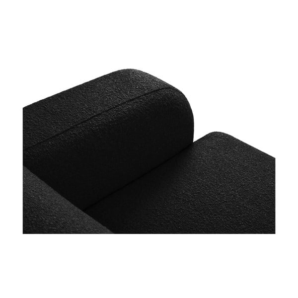 Černá rohová pohovka z textilie bouclé (variabilní roh/do L) Molino – Micadoni Home-image-4