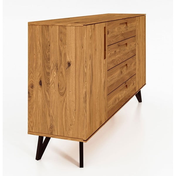 Vysoká komoda z dubového dřeva 182x100 cm Golo - The Beds-image-3