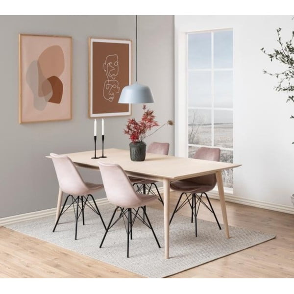 Černo-růžová jídelní židle Eris – Actona-image-1