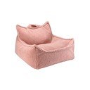 Růžový dětský sedací vak z textilie bouclé Chair – Wigiwama