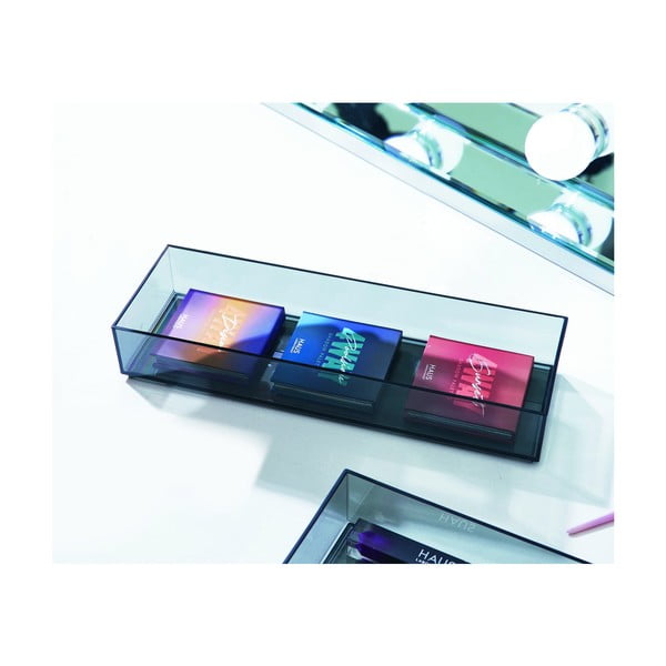 Matně černý koupelnový organizér na kosmetiku z recyklovaného plastu – iDesign-image-1