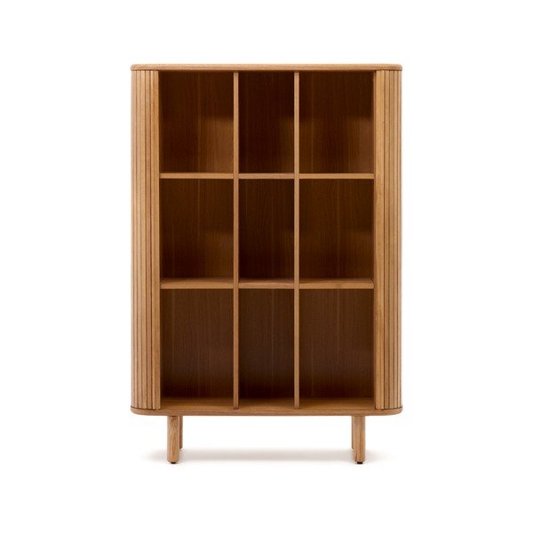 Skříňka v dekoru jasanu s posuvnými dveřmi v přírodní barvě 110x160x40 cm Mailen – Kave Home-image-3