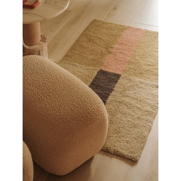 Ručně tkaný vlněný koberec 80x140 cm Chroma Dusty Pink – Lorena Canals-image-1