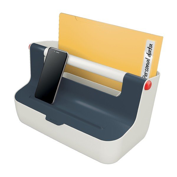 Šedý přenosný box s organizérem Leitz Cosy-image-3