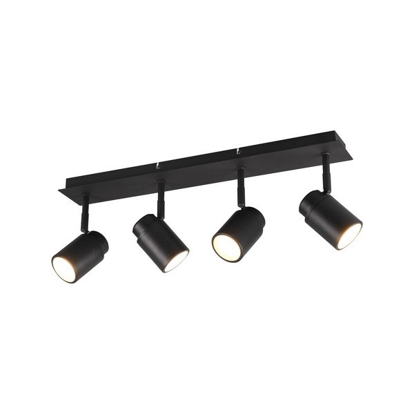 Matně černé kovové bodové svítidlo 19x52 cm Angelo – Trio-image-3