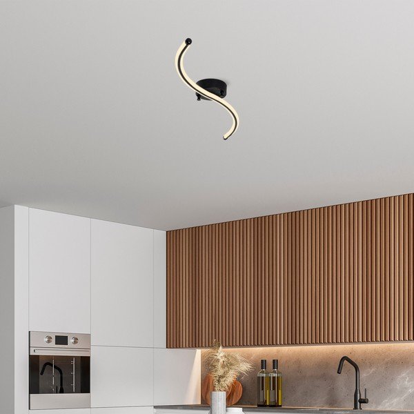 Černé LED stropní svítidlo 10x67 cm Yilan – Opviq lights-image-2