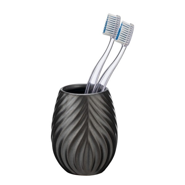 Antracitový keramický kelímek na zubní kartáčky Idro – Wenko-image-2