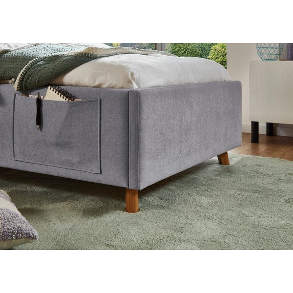 Šedá dětská postel s úložným prostorem s roštem 90x200 cm Cosy – Meise Möbel-image-4