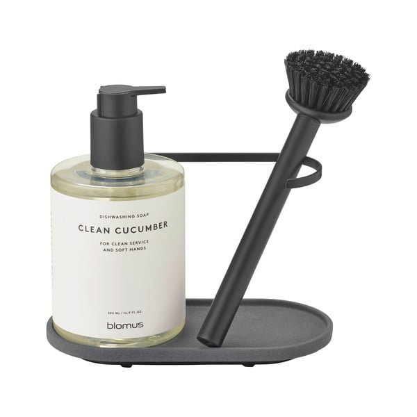 Šedý betonový stojan na mycí prostředky Dhuva – Blomus-image-3