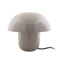 Šedá stolní lampa s kovovým stínidlem (výška 25 cm) Fat Mushroom – Leitmotiv