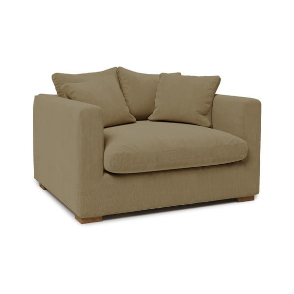Béžové manšestrové křeslo Comfy – Scandic-image-2
