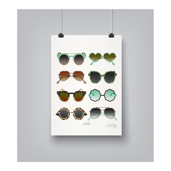 Plakát Americanflat Sunglasses by Cat Coquillette, 30 x 42 cm