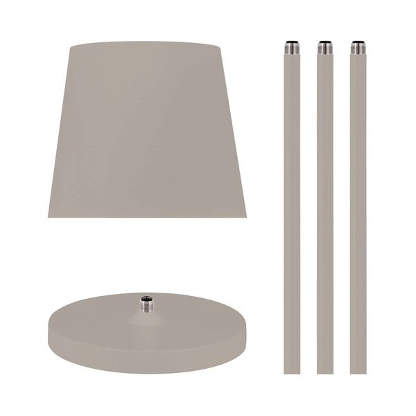 Béžová LED stmívatelná stojací lampa (výška 135 cm) Dorian – Remember-image-1
