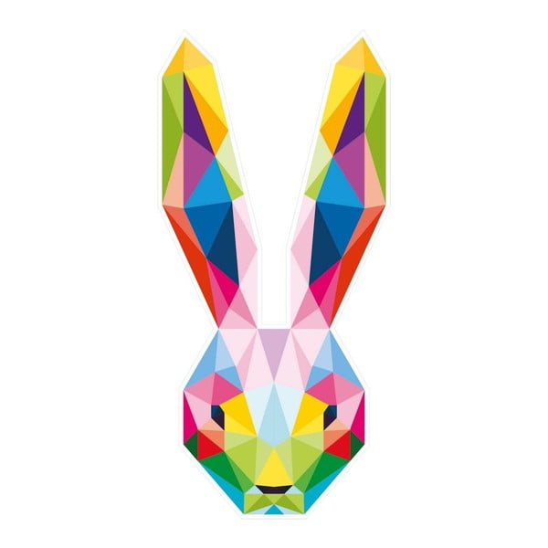 Nástěnná samolepka s geometrickým provedením Hare, 10 x 51 cm