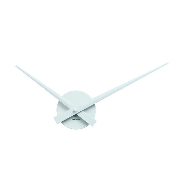 Bílé nástěnné hodiny Karlsson Time Mini, ø 44 cm
