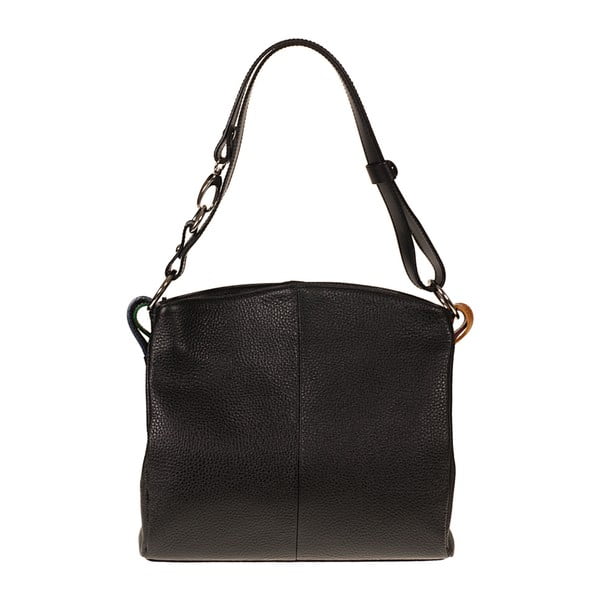 Černá kožená kabelka Giulia Bags Chrissy
