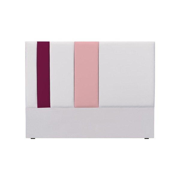 Šedo-růžové čelo postele Mazzini Sofas Dahlia, 120 x 200 cm