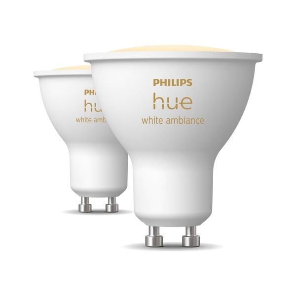 LED smart žárovky v sadě 2 ks GU10, 4 W White ambiance – Philips Hue