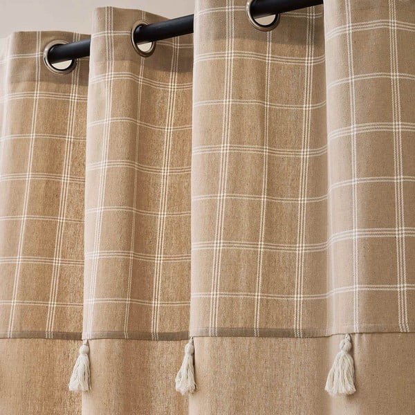 Hnědý závěs s příměsí bavlny 140x240 cm Everest – douceur d'intérieur-image-2