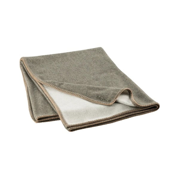 Zelená deka s příměsí vlny 145x200 cm Ahwi – Blomus