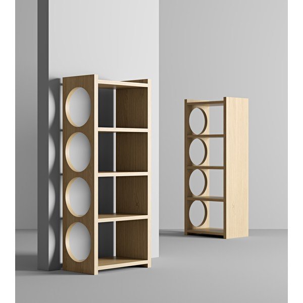 Knihovna v dekoru dubu 70x160 cm Bau - Woodman-image-1