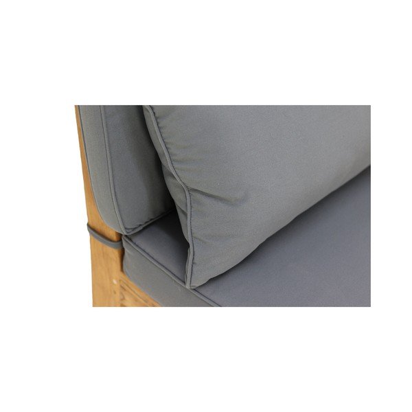 Šedý zahradní lounge set z teakového dřeva pro 3 osoby Aruba - HSM collection-image-2