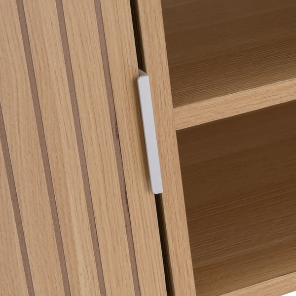 TV stolek v dekoru dubu v přírodní barvě 120x45x40 cm Mid-Lines – Casa Selección-image-4
