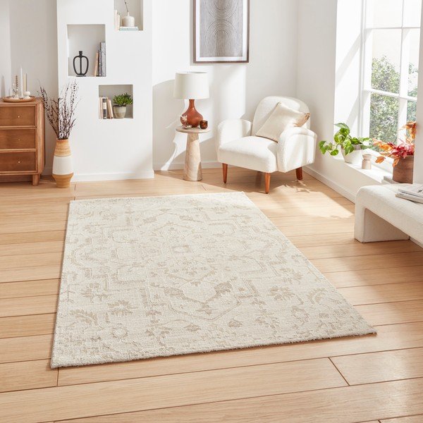 Krémový koberec 200x290 cm Geneva – Think Rugs-image-1