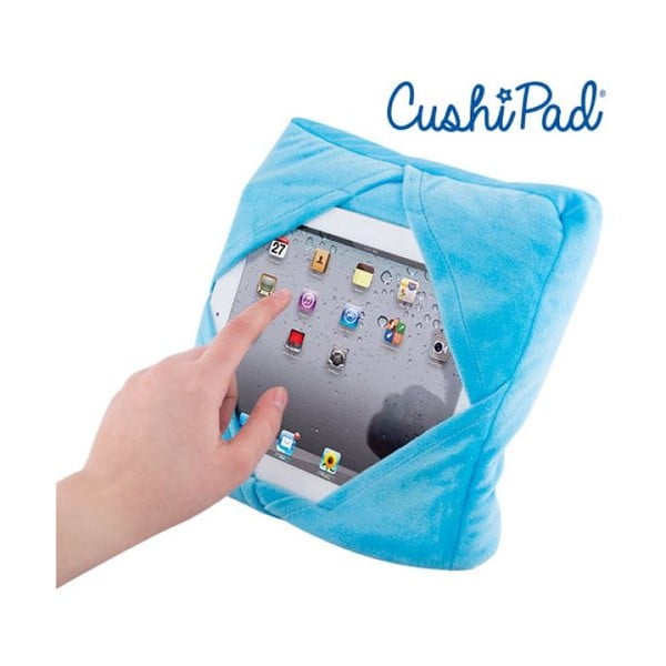 Modrý multifunkční polštář s držákem na iPad InnovaGoods