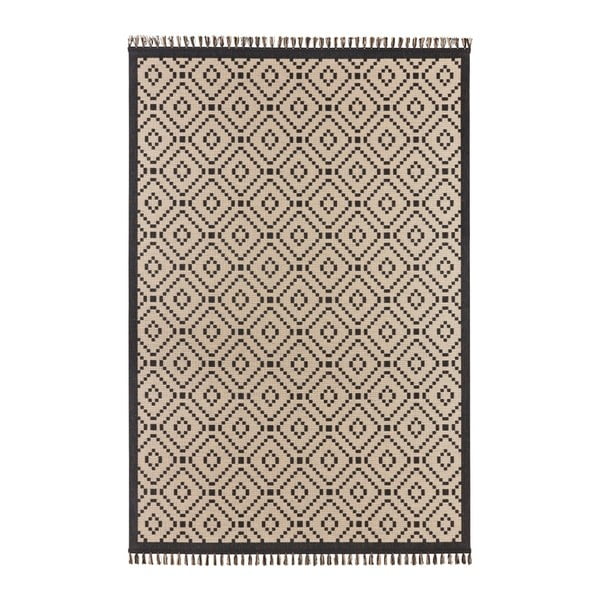 Béžovočerný koberec Hanse Home Intense Furo, 133 x 195 cm