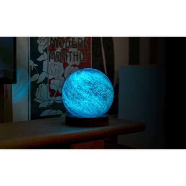 Světelná dekorace na USB v tmavě přírodní barvě ø 12 cm Galaxy Breeze – Gingko-image-3