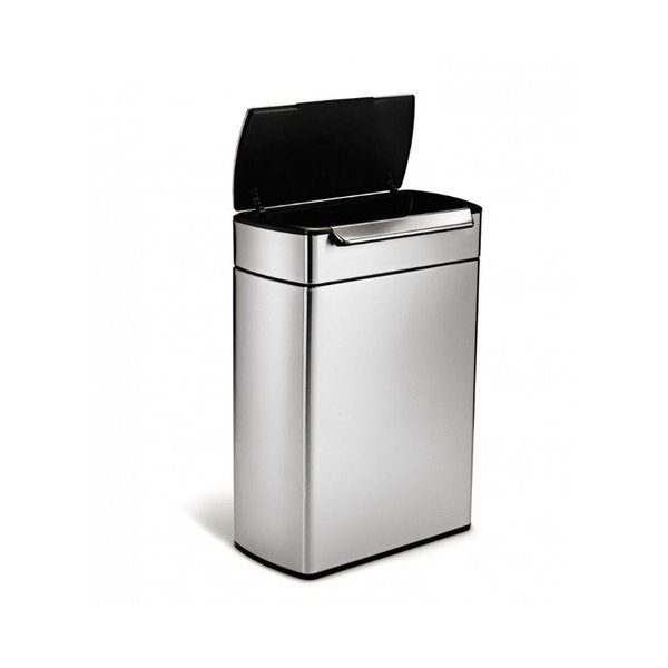 Ocelový odpadkový koš na tříděný odpad 48 l Dual - simplehuman-image-4