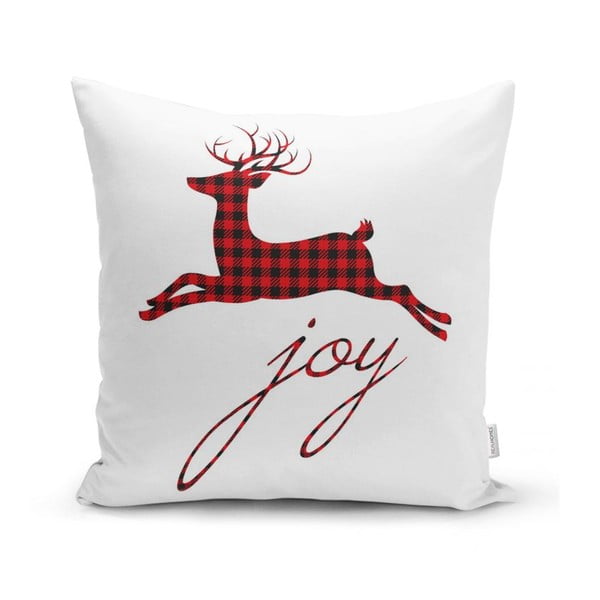 Sada 4 vánočních povlaků na polštář a běhounu na stůl Minimalist Cushion Covers Christmas Tartan-image-2