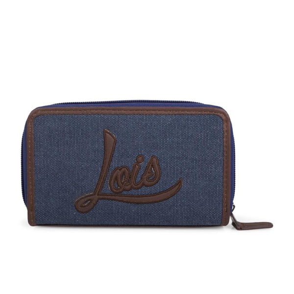 Modrá peněženka Lois na zip, velká