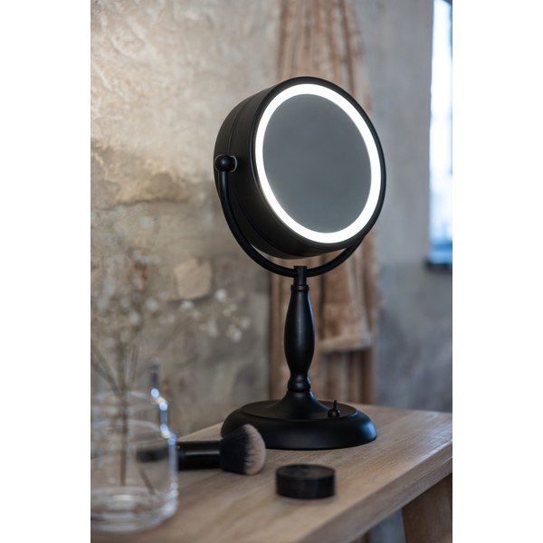 Matně černá stolní lampa se skleněným stínidlem (výška 36 cm) Face – Markslöjd-image-1