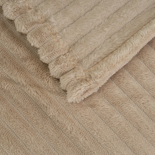 Hnědá deka z mikroplyše 130x160 cm Fur Velvet – Casa Selección-image-1