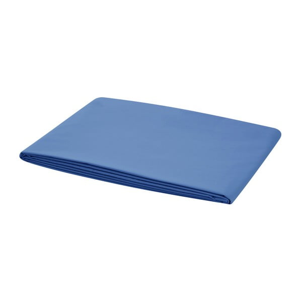 Modré elastické prostěradlo na dvoulůžko Bella Maison Basic, 160 x 200 cm