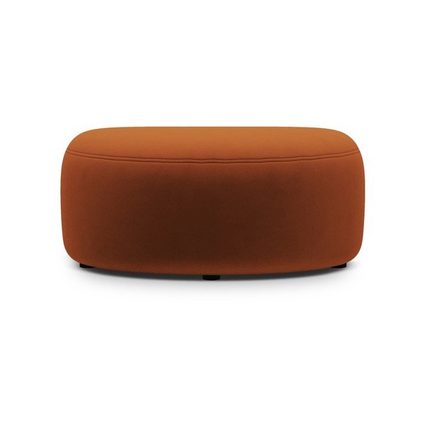 Sametová podnožka v terakotové barvě Kate – Micadoni -image-1