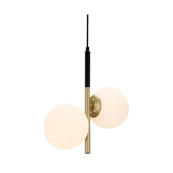 Závěsné svítidlo ve zlaté barvě se skleněným stínidlem 32.5x15 cm Duo – Candellux Lighting-image-3